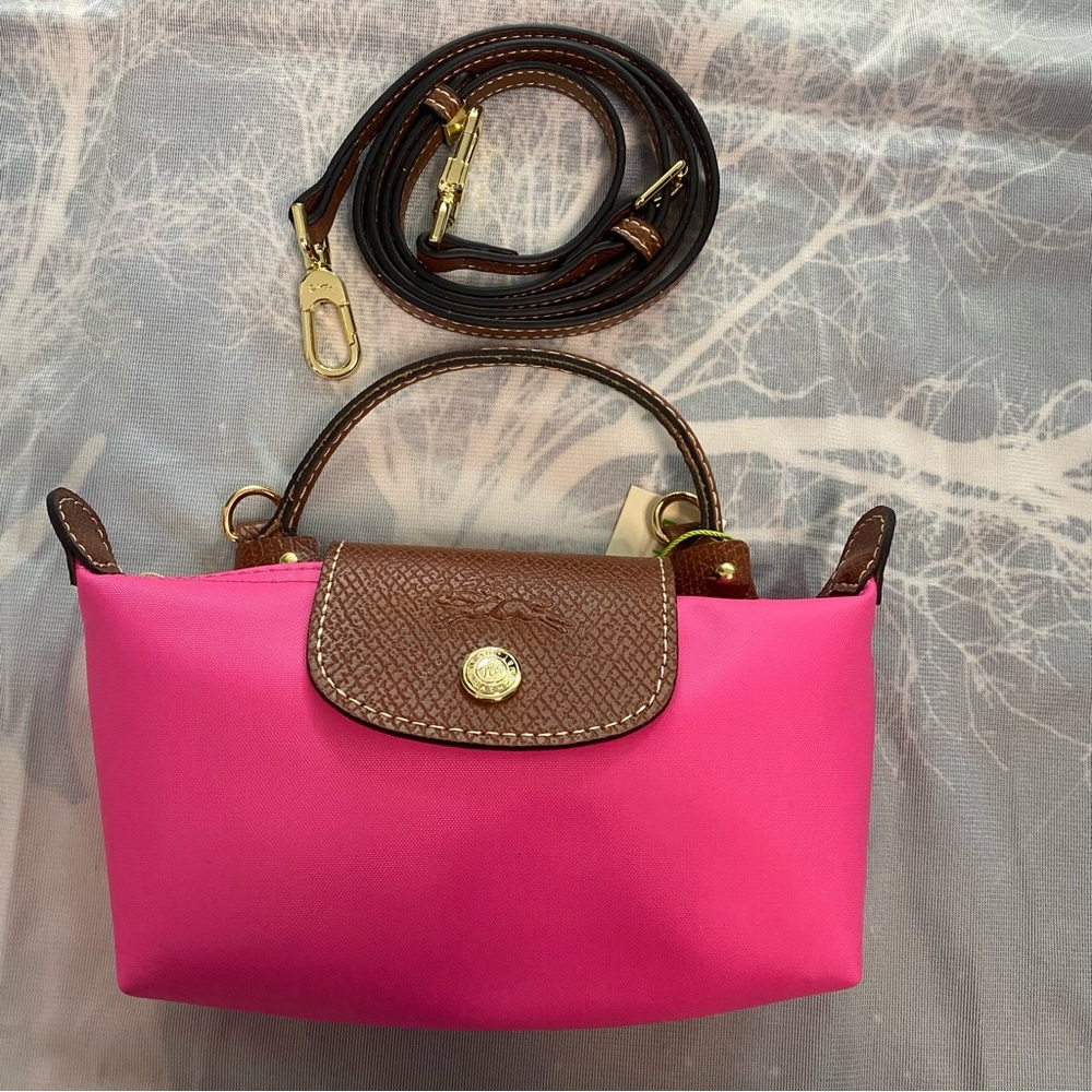 Longchamp Le Pliage Pink Mini Dumpling Bag